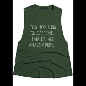 Caffeine, Target, and Amazon Prime Muscle Tank